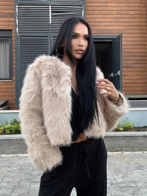Женская короткая шуба AMU-A1281T1350
