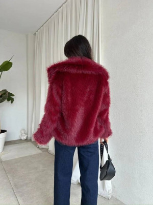 Стильна шубка із великим коміром AMU-A2059T1650