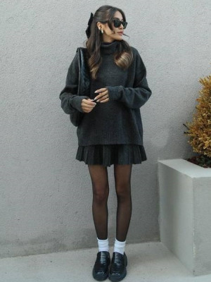 Теплий костюм з спідницею AMU-A7777T899