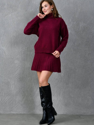 Теплый костюм с юбкой AMU-A7777T899