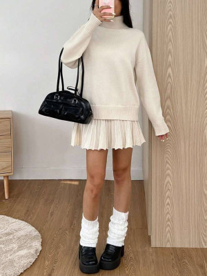 Теплый костюм с юбкой AMU-A7777T899