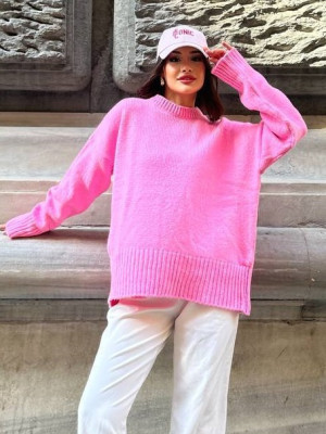 Довгий в'язаний светр AMU-A4737T599