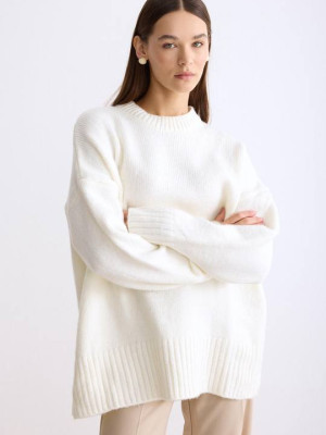 Довгий в'язаний светр AMU-A4737T599