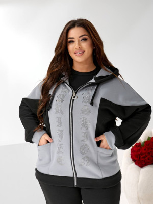 Прогулочный костюм со стразами MOV-A337T800