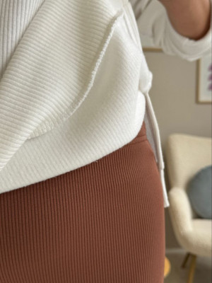 Ангоровая кофта с молнией MYD-A618T380