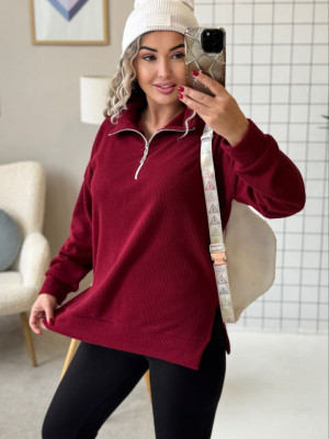 Ангоровая кофта с молнией MYD-A618T380