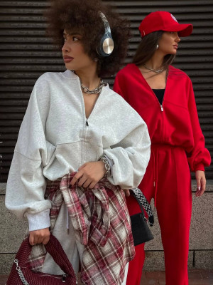 Костюм с объемным бомбером DMP-A7266T500