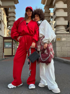 Костюм с объемным бомбером DMP-A7266T500