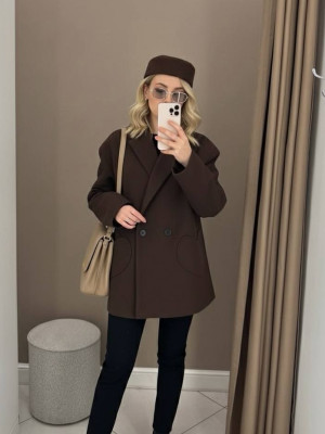 Кашемірове пальто на підкладці BRA-A259T689