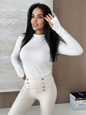 Утепленная водолазка с вырезами для пальцев IO-A798T280