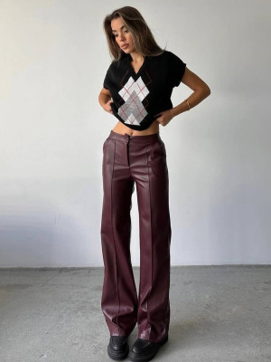 Брюки палаццо на флісі DMP-A386T350