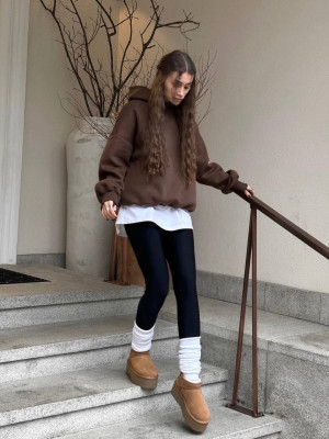 Худи и леггинсы на флисе DMP-A353T440