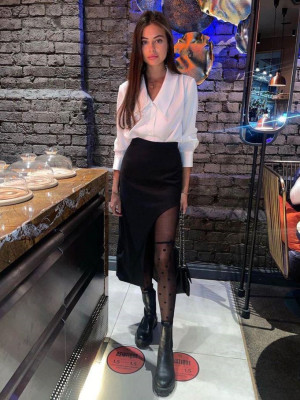 Спідниця з розрізом на нозі AMU-A376.1376T270