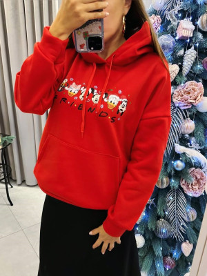 Оверсайз худи с принтом AMU-A353.1353T350