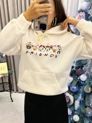 Оверсайз худи с принтом AMU-A353.1353T350