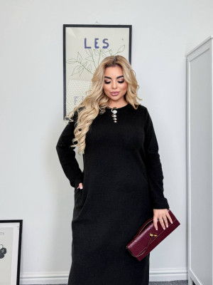 Длинное ангоровое платье рубчик AB-A1835T14