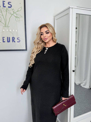 Длинное ангоровое платье рубчик AB-A1835T14