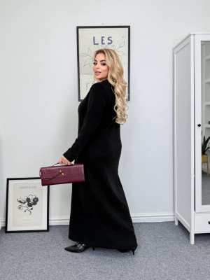 Длинное ангоровое платье рубчик AB-A1835T14