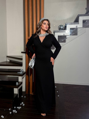 Длинное платье с открытой спинкой ANK-A1020.1T780