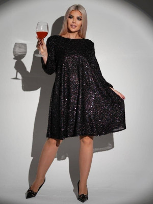 Блестящее свободное платье ACHK-A1982T450