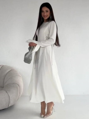 Шовкова сукня з шнурівкою по бокам SF-A5608T700