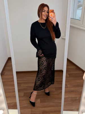 Платье со съемной гипюровой юбкой MA-N2154T600