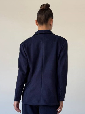 Замшевый свободный пиджак EY-A732T23