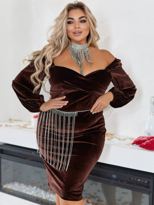 Платье приталенного силуэта EY-A740T20