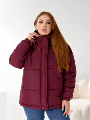 Зимний пуховик со вшитым воротничком DMP-P4091T920