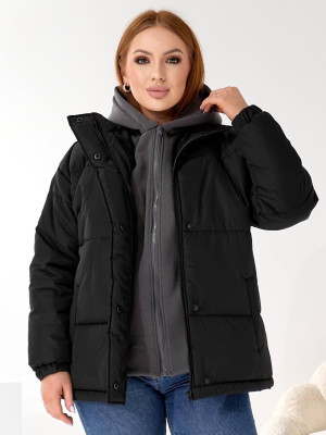 Зимний пуховик со вшитым воротничком DMP-P4091T920