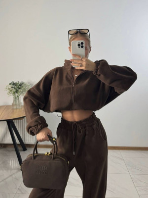 Теплый оверсайз костюм из флиса DMP-R1866T600