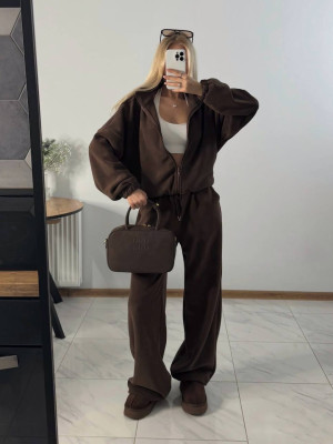 Теплый оверсайз костюм из флиса DMP-R1866T600