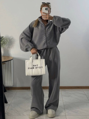 Теплый оверсайз костюм из флиса DMP-R1866T600