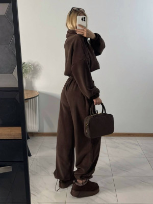 Теплый оверсайз костюм из флиса DMP-R1866T600