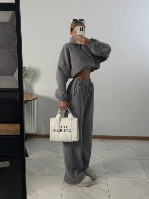 Теплый оверсайз костюм из флиса DMP-R1866T600