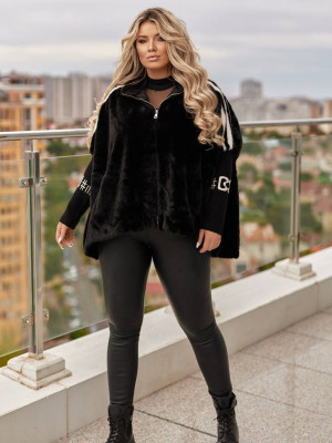 Свободная норковая шубка MAX-A980T1800