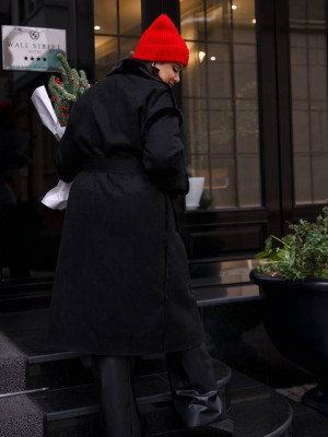 Замшевая дубленка на запах YM-A5862.22T50