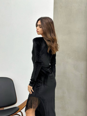 Вечернее платье с бахромой IMMA-A129T530