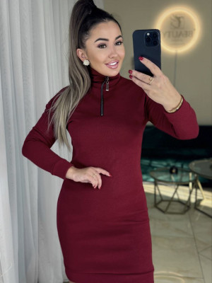 Ангоровое платье с молнией MYD-A702T420