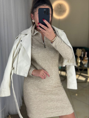 Ангоровое платье с молнией MYD-A702T420