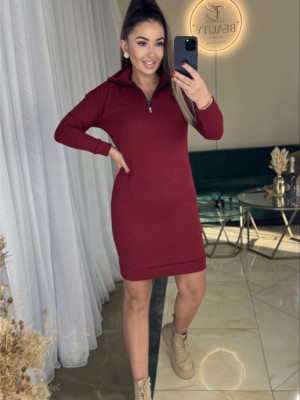 Ангоровое платье с молнией MYD-A702T420