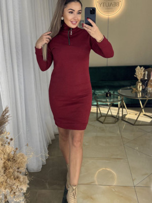 Ангоровое платье с молнией MYD-A702T420