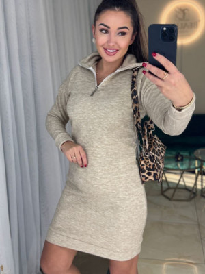 Ангоровое платье с молнией MYD-A702T420