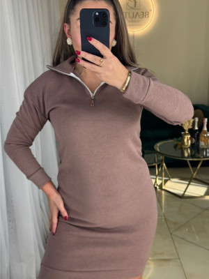 Ангоровое платье с молнией MYD-A702T420