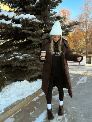 Подовжена зимова куртка DMP-R4264T850