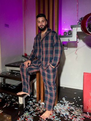 Байковая пижама унисекс AB-A1838.1T18