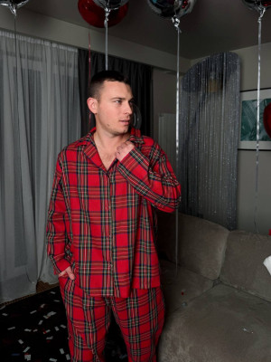 Байковая пижама унисекс AB-A1838.1T18