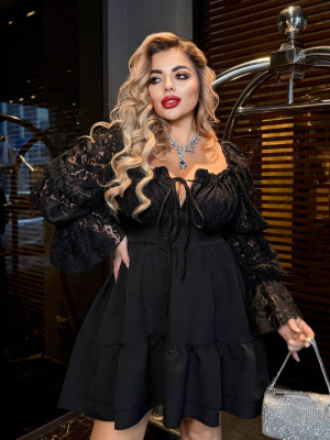 Нарядное платье с гипюром ANK-A73263.1T720