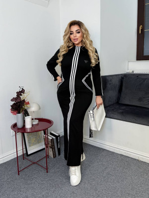 Приталена сукня з лампасами VL-A1135T700