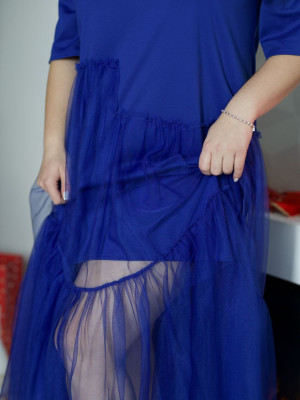 Платье с фатиновой юбкой VOJ-A1053T700